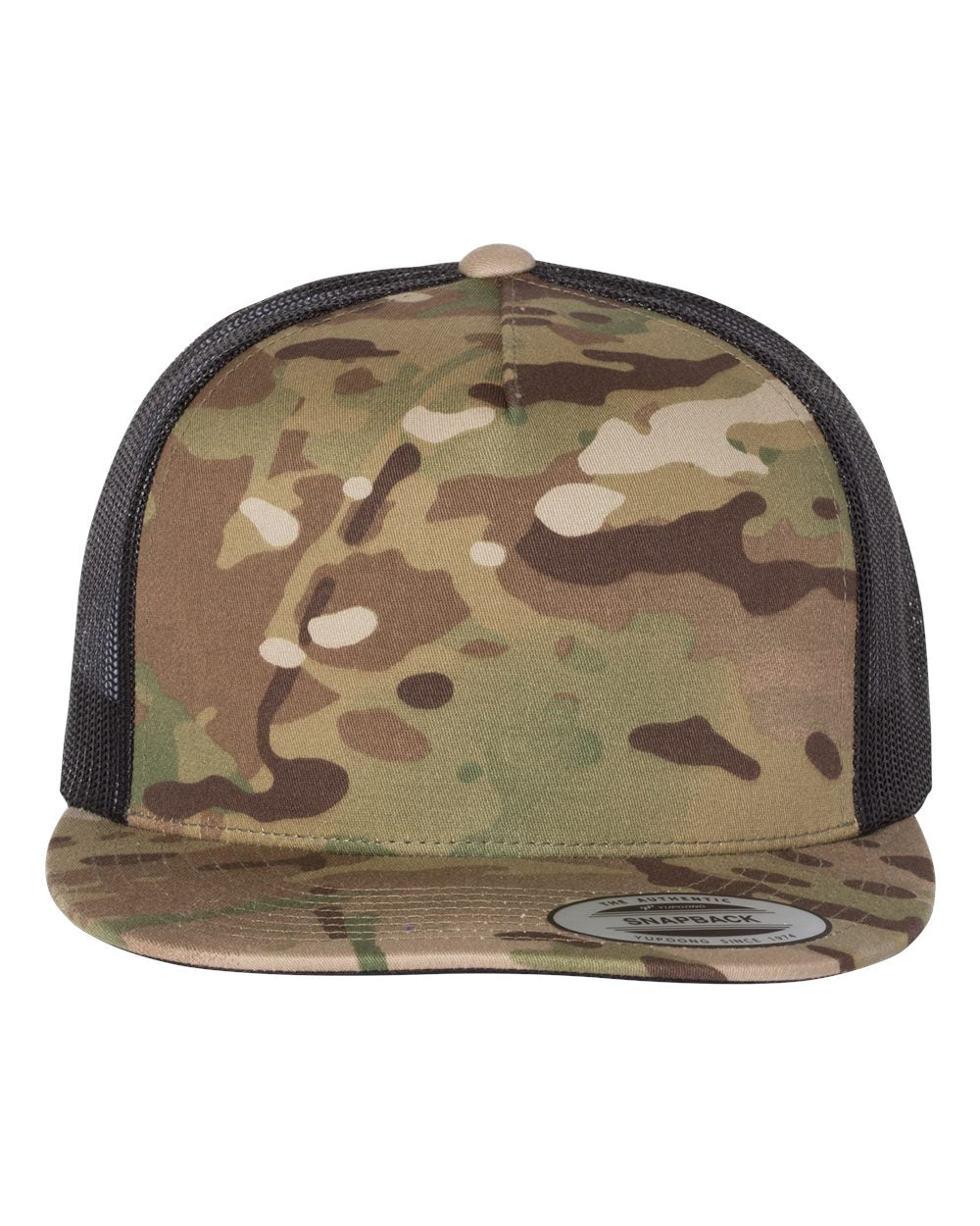 YP Classics, Yupoong 6006 Flat Bill Trucker Cap - Blank