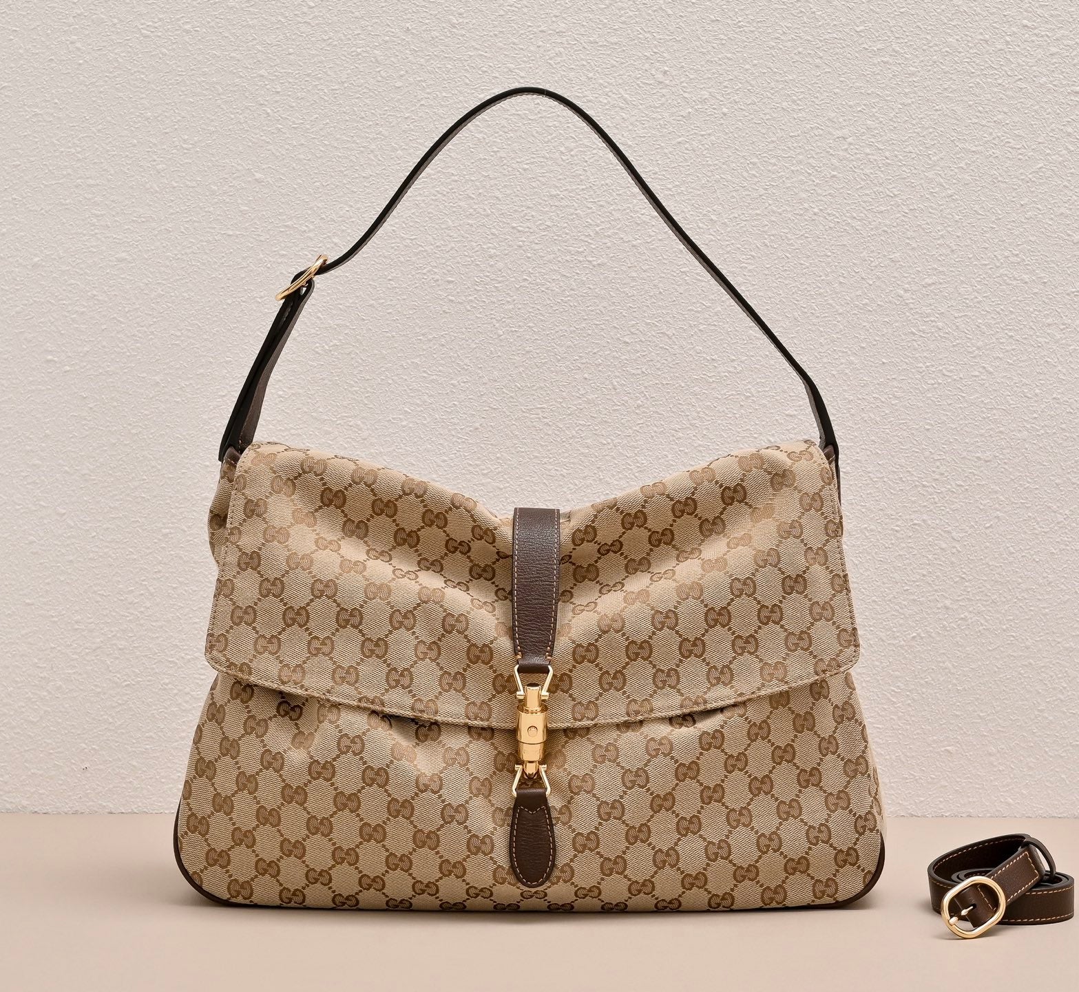 GUCCI Jackie Flap Large Shoulder Bag