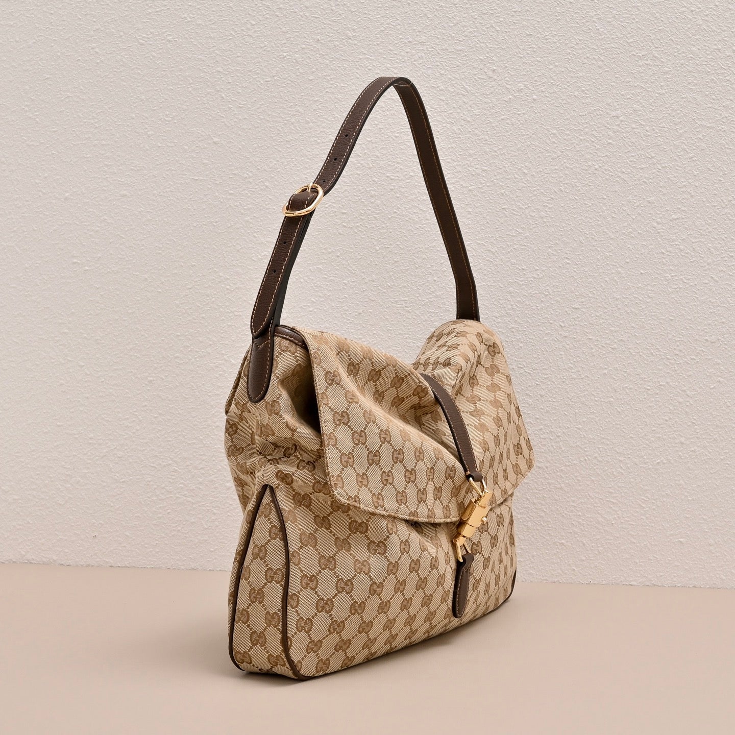 GUCCI Jackie Flap Large Shoulder Bag