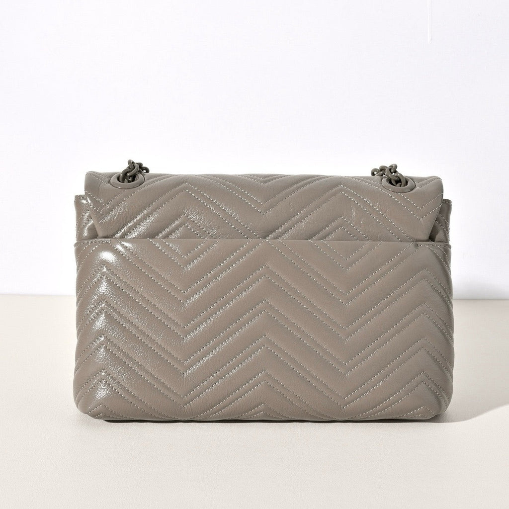 Gucci GG Marmont Pleated Calfskin Shoulder Bag