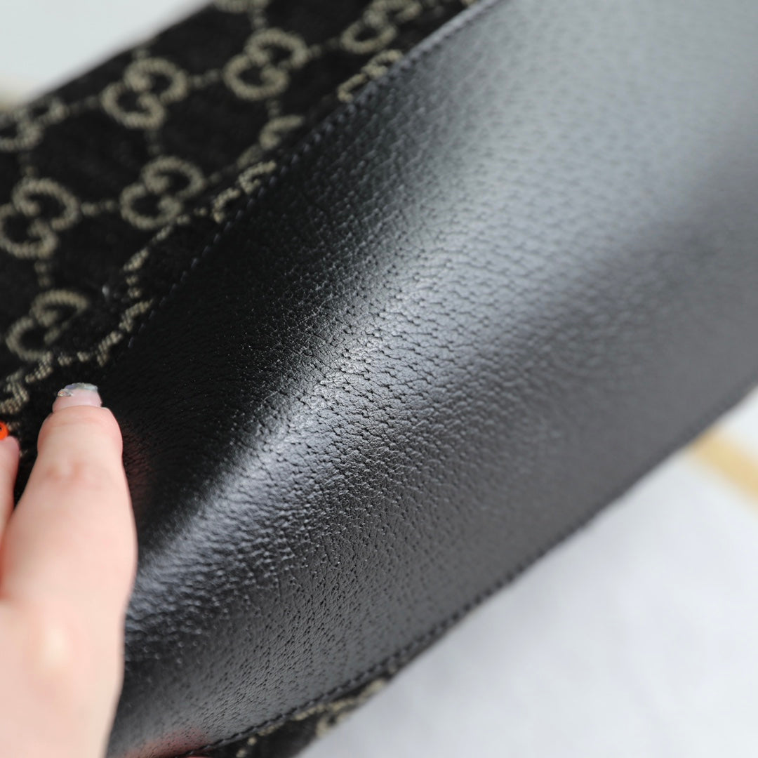 Gucci Black Denim Shopping Bag – 631685